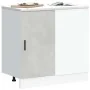 Mueble bajo para fregadero de madera ingeniería gris hormigón von , Küchenschränke - Ref: Foro24-854292, Preis: 72,64 €, Raba...