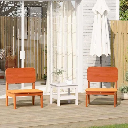 Sillas de jardín 2 uds marrón cera 60x52,5x72 cm de , Sillas de jardín - Ref: Foro24-859324, Precio: 116,85 €, Descuento: %