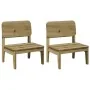 Sillas de jardín 2 uds 60x52,5x72 cm madera de pino impregnada von , Gartenstühle - Ref: Foro24-859326, Preis: 114,96 €, Raba...
