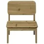 Sillas de jardín 2 uds 60x52,5x72 cm madera de pino impregnada von , Gartenstühle - Ref: Foro24-859326, Preis: 114,96 €, Raba...