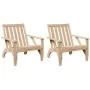 Sillas Adirondack de jardín 2 unidades 75x77x77 cm von , Gartenstühle - Ref: Foro24-859332, Preis: 136,35 €, Rabatt: %