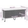 Caja de almacenaje jardín ruedas ratán PE beige 160x55x75 cm de , Cajas de almacenaje para exteriores - Ref: Foro24-4103834, ...