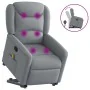 Sillón de masaje reclinable de pie de tela gris claro by , Armchairs - Ref: Foro24-3303204, Price: 295,69 €, Discount: %
