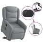 Sillón de masaje reclinable de pie de tela gris claro by , Armchairs - Ref: Foro24-3303204, Price: 295,69 €, Discount: %