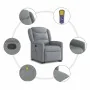 Sillón de masaje reclinable de pie de tela gris claro by , Armchairs - Ref: Foro24-3303204, Price: 295,69 €, Discount: %