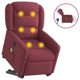 Sillón de masaje eléctrico reclinable elevable tela rojo tinto von , Sessel - Ref: Foro24-3303227, Preis: 344,37 €, Rabatt: %