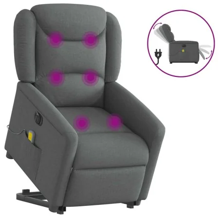 Sillón de masaje eléctrico reclinable elevable tela gris oscuro von , Sessel - Ref: Foro24-3303225, Preis: 345,87 €, Rabatt: %