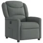 Sillón reclinable eléctrico de tela gris oscuro by , Armchairs - Ref: Foro24-3303175, Price: 243,75 €, Discount: %