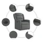 Sillón reclinable eléctrico de tela gris oscuro by , Armchairs - Ref: Foro24-3303175, Price: 243,75 €, Discount: %