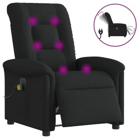 Sillón reclinable de masaje eléctrico tela negro by , Armchairs - Ref: Foro24-3303246, Price: 263,39 €, Discount: %