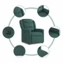 Sillón reclinable eléctrico tela verde oscuro von , Sessel - Ref: Foro24-3303180, Preis: 240,77 €, Rabatt: %