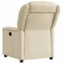 Sillón reclinable eléctrico de tela crema de , Sillones - Ref: Foro24-3303182, Precio: 242,41 €, Descuento: %