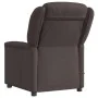 Sillón reclinable de masaje eléctrico tela marrón oscuro by , Armchairs - Ref: Foro24-3303189, Price: 258,13 €, Discount: %