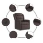 Sillón eléctrico reclinable elevable de tela marrón oscuro von , Sessel - Ref: Foro24-3303219, Preis: 327,22 €, Rabatt: %
