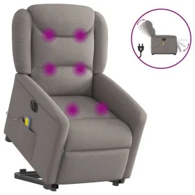 Sillón de masaje eléctrico reclinable elevable tela taupé by , Armchairs - Ref: Foro24-3303231, Price: 345,96 €, Discount: %