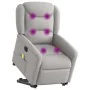 Sillón de masaje eléctrico reclinable elevable tela gris nube von , Sessel - Ref: Foro24-3303233, Preis: 340,47 €, Rabatt: %