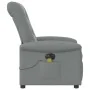 Sillón reclinable de masaje eléctrico tela gris claro by , Armchairs - Ref: Foro24-3303244, Price: 262,50 €, Discount: %