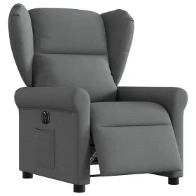 Sillón reclinable eléctrico de tela gris oscuro de , Sillones - Ref: Foro24-3303355, Precio: 247,14 €, Descuento: %