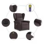 Sillón reclinable de masaje eléctrico tela marrón oscuro von , Sessel - Ref: Foro24-3303369, Preis: 251,50 €, Rabatt: %