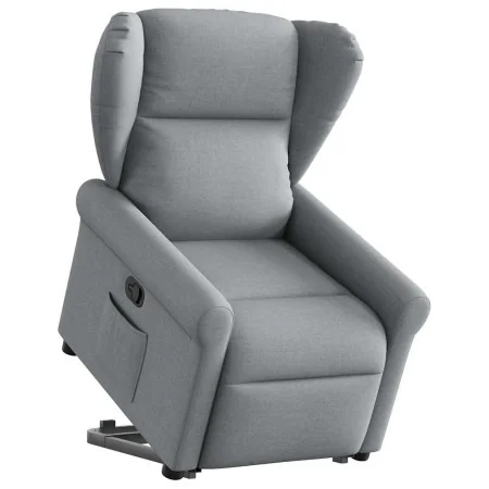 Sillón reclinable elevable de tela gris claro by , Armchairs - Ref: Foro24-3303374, Price: 279,92 €, Discount: %