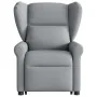 Sillón reclinable elevable de tela gris claro by , Armchairs - Ref: Foro24-3303374, Price: 279,92 €, Discount: %