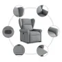 Sillón reclinable elevable de tela gris claro by , Armchairs - Ref: Foro24-3303374, Price: 279,92 €, Discount: %