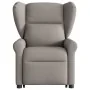 Sillón reclinable elevable tela gris taupe by , Armchairs - Ref: Foro24-3303381, Price: 293,84 €, Discount: %