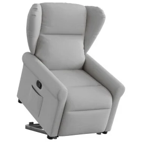 Sillón reclinable elevable de tela gris nube by , Armchairs - Ref: Foro24-3303383, Price: 279,10 €, Discount: %