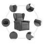 Sillón eléctrico reclinable elevable de tela gris oscuro von , Sessel - Ref: Foro24-3303395, Preis: 343,89 €, Rabatt: %