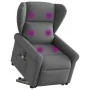 Sillón de masaje eléctrico reclinable elevable tela gris oscuro by , Armchairs - Ref: Foro24-3303405, Price: 346,67 €, Discou...