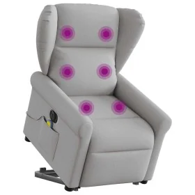 Sillón de masaje eléctrico reclinable elevable tela gris nube von , Sessel - Ref: Foro24-3303413, Preis: 346,39 €, Rabatt: %