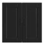 Mueble de pared de cocina Porto madera contrachapada negra by , Kitchen cabinets - Ref: Foro24-854058, Price: 65,26 €, Discou...