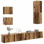 Conjunto de mueble de TV 5 piezas montado la pared madera vieja von , TV-Möbel - Ref: Foro24-3328999, Preis: 208,24 €, Rabatt: %