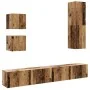 Conjunto de mueble de TV 5 piezas montado la pared madera vieja von , TV-Möbel - Ref: Foro24-3328999, Preis: 208,24 €, Rabatt: %