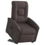Sillón reclinable elevable tela marrón oscuro de , Sillones - Ref: Foro24-3303259, Precio: 268,69 €, Descuento: %