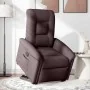 Sillón reclinable elevable tela marrón oscuro de , Sillones - Ref: Foro24-3303259, Precio: 268,69 €, Descuento: %