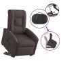 Sillón reclinable elevable tela marrón oscuro de , Sillones - Ref: Foro24-3303259, Precio: 268,69 €, Descuento: %