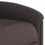 Sillón reclinable elevable tela marrón oscuro de , Sillones - Ref: Foro24-3303259, Precio: 268,69 €, Descuento: %