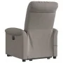 Sillón reclinable de masaje elevable tela gris taupé by , Armchairs - Ref: Foro24-3303271, Price: 301,97 €, Discount: %