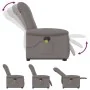 Sillón reclinable de masaje elevable tela gris taupé by , Armchairs - Ref: Foro24-3303271, Price: 301,97 €, Discount: %