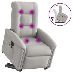 Sillón de masaje reclinable de pie de tela gris nube von , Sessel - Ref: Foro24-3303273, Preis: 294,59 €, Rabatt: %