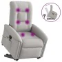 Sillón de masaje reclinable de pie de tela gris nube by , Armchairs - Ref: Foro24-3303273, Price: 294,49 €, Discount: %