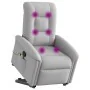Sillón de masaje reclinable de pie de tela gris nube by , Armchairs - Ref: Foro24-3303273, Price: 294,49 €, Discount: %