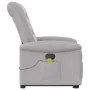 Sillón de masaje reclinable de pie de tela gris nube by , Armchairs - Ref: Foro24-3303273, Price: 294,49 €, Discount: %