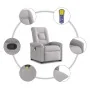 Sillón de masaje reclinable de pie de tela gris nube by , Armchairs - Ref: Foro24-3303273, Price: 294,49 €, Discount: %