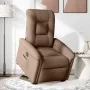 Sillón eléctrico reclinable elevable de tela marrón de , Sillones - Ref: Foro24-3303278, Precio: 328,88 €, Descuento: %