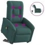 Sillón masaje eléctrico reclinable elevable tela verde oscuro by , Armchairs - Ref: Foro24-3303290, Price: 342,54 €, Discount: %