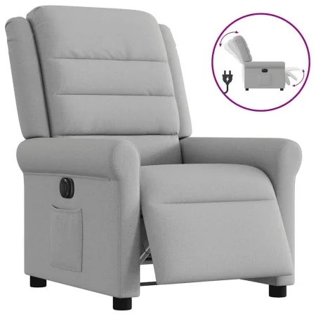 Sillón reclinable eléctrico de tela gris nube de , Sillones - Ref: Foro24-3303303, Precio: 244,07 €, Descuento: %