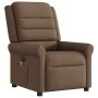 Sillón reclinable de masaje eléctrico tela marrón de , Sillones - Ref: Foro24-3303308, Precio: 247,74 €, Descuento: %