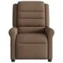 Sillón reclinable de masaje eléctrico tela marrón de , Sillones - Ref: Foro24-3303308, Precio: 247,74 €, Descuento: %